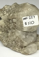 Grey Candle Quartz Crystal Cluster MM-227
