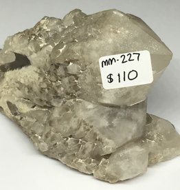 Grey Candle Quartz Crystal Cluster MM-227