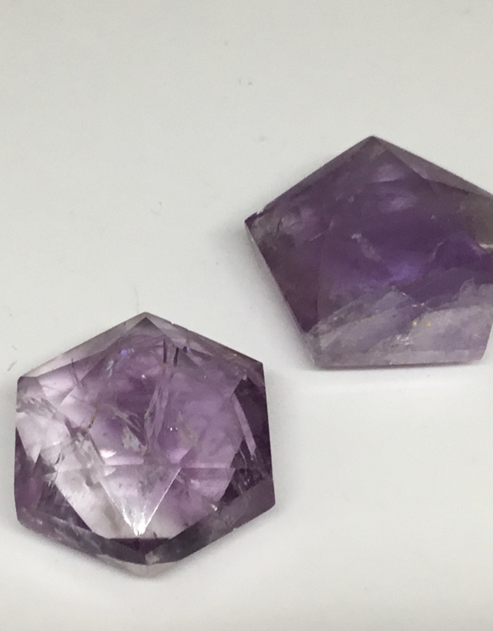 Flat Merkaba Amethyst Star