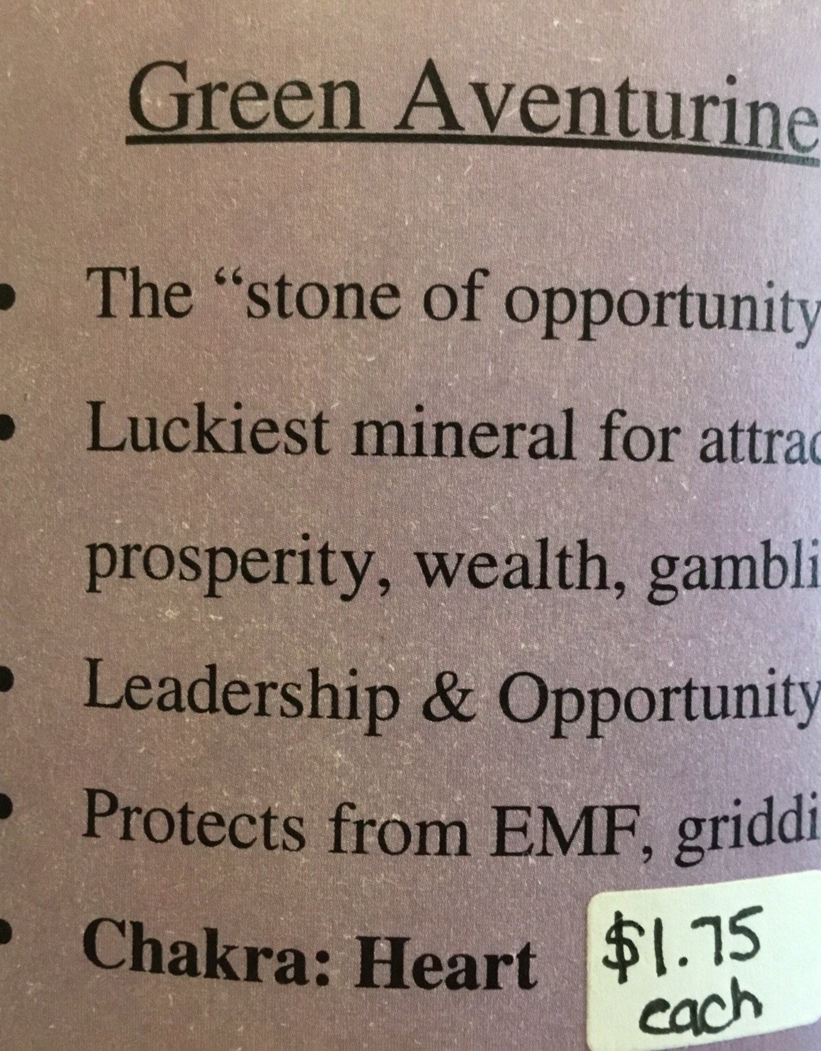 Green Aventurine Tumbled Stone