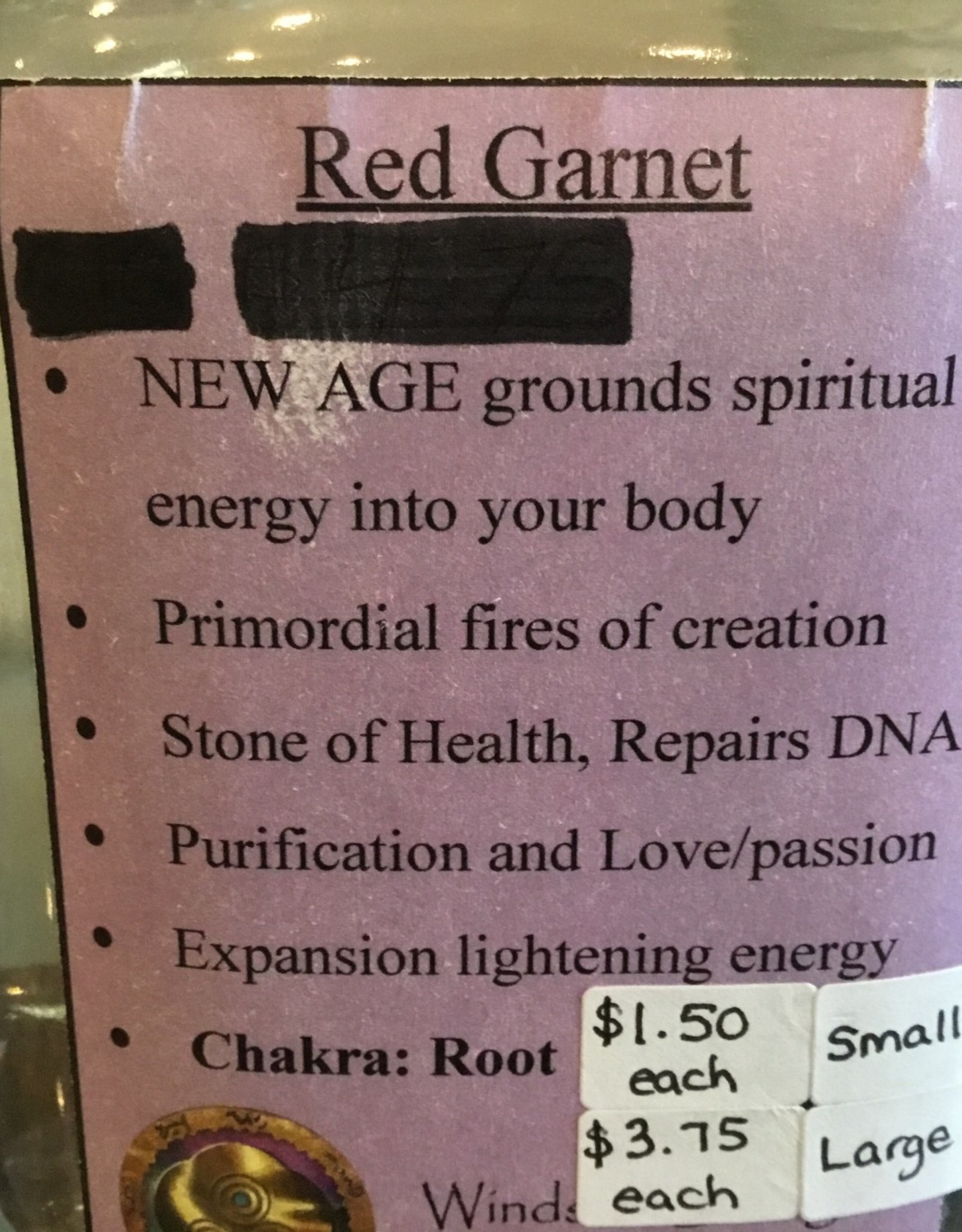 Red Grossular Garnet Tumbled Stone - Large