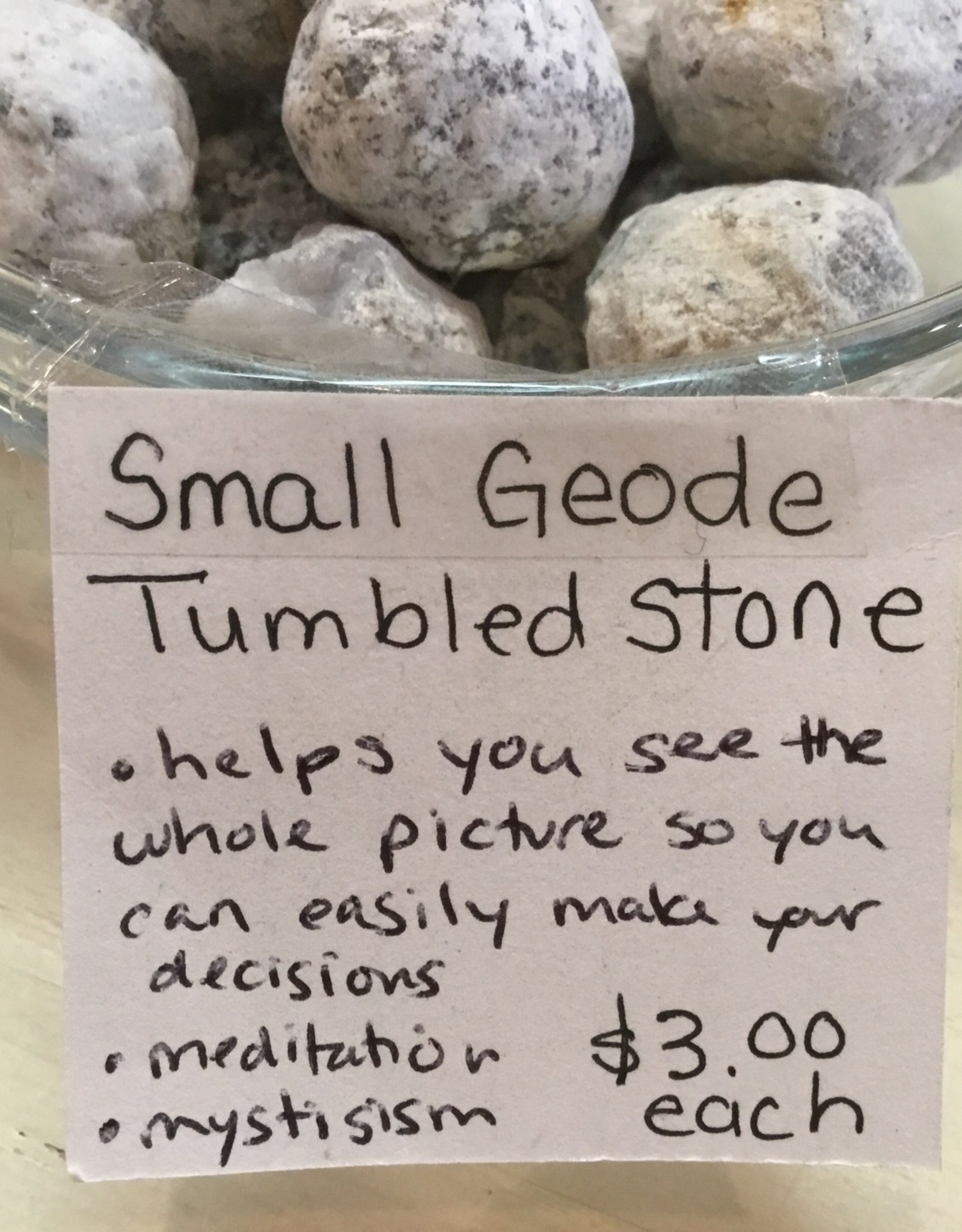 Small Geode Tumbled Stone