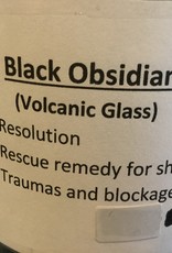 Black Obsidian - tumbled stone (volcanic glass)