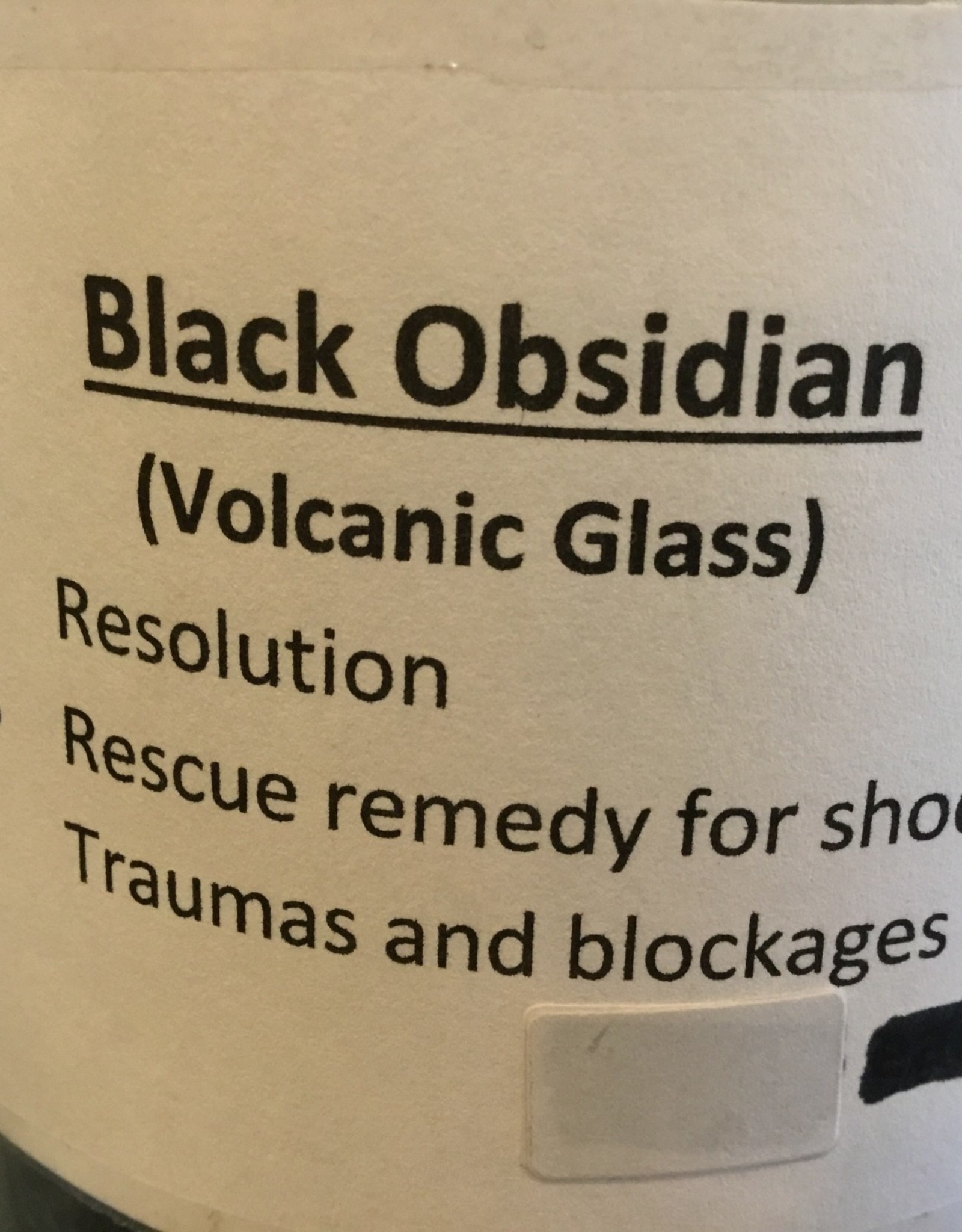 Black Obsidian - tumbled stone (volcanic glass)