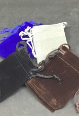 Velvet crystal bag 2" x 2.5"