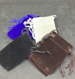 Velvet crystal bag 2" x 2.5"