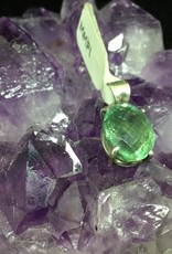 Small Faceted Fluorite Pendant