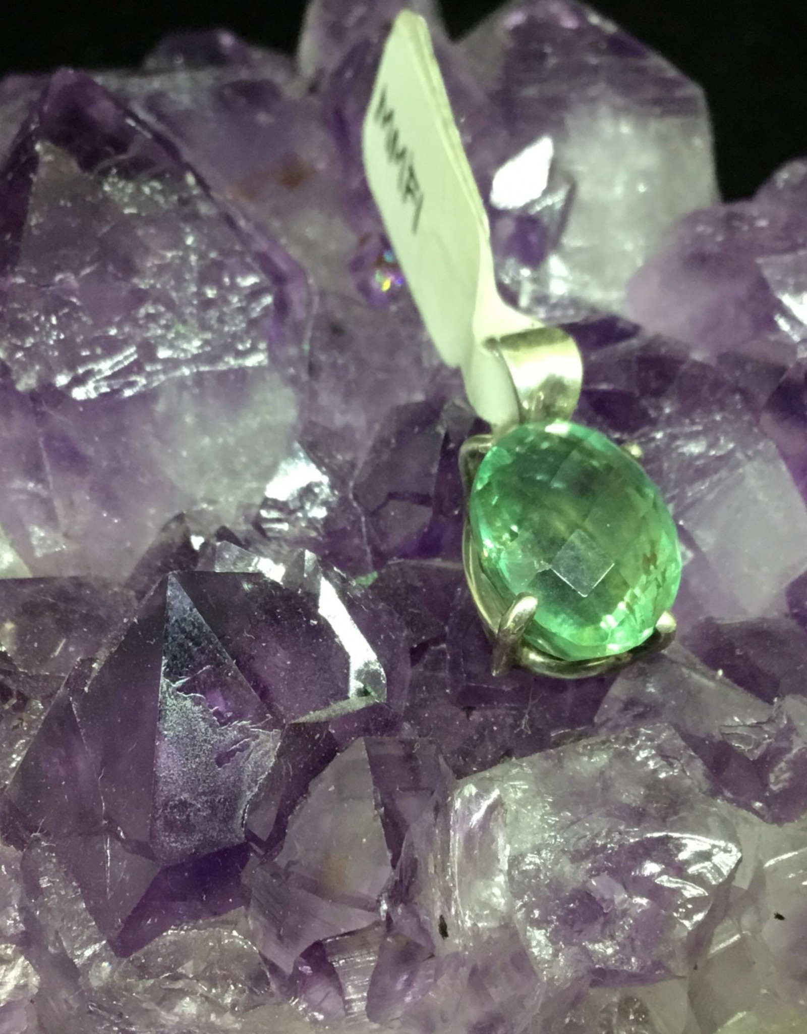 Small Faceted Fluorite Pendant