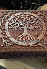 Tree of Life - Carved Wood Box (5X7)