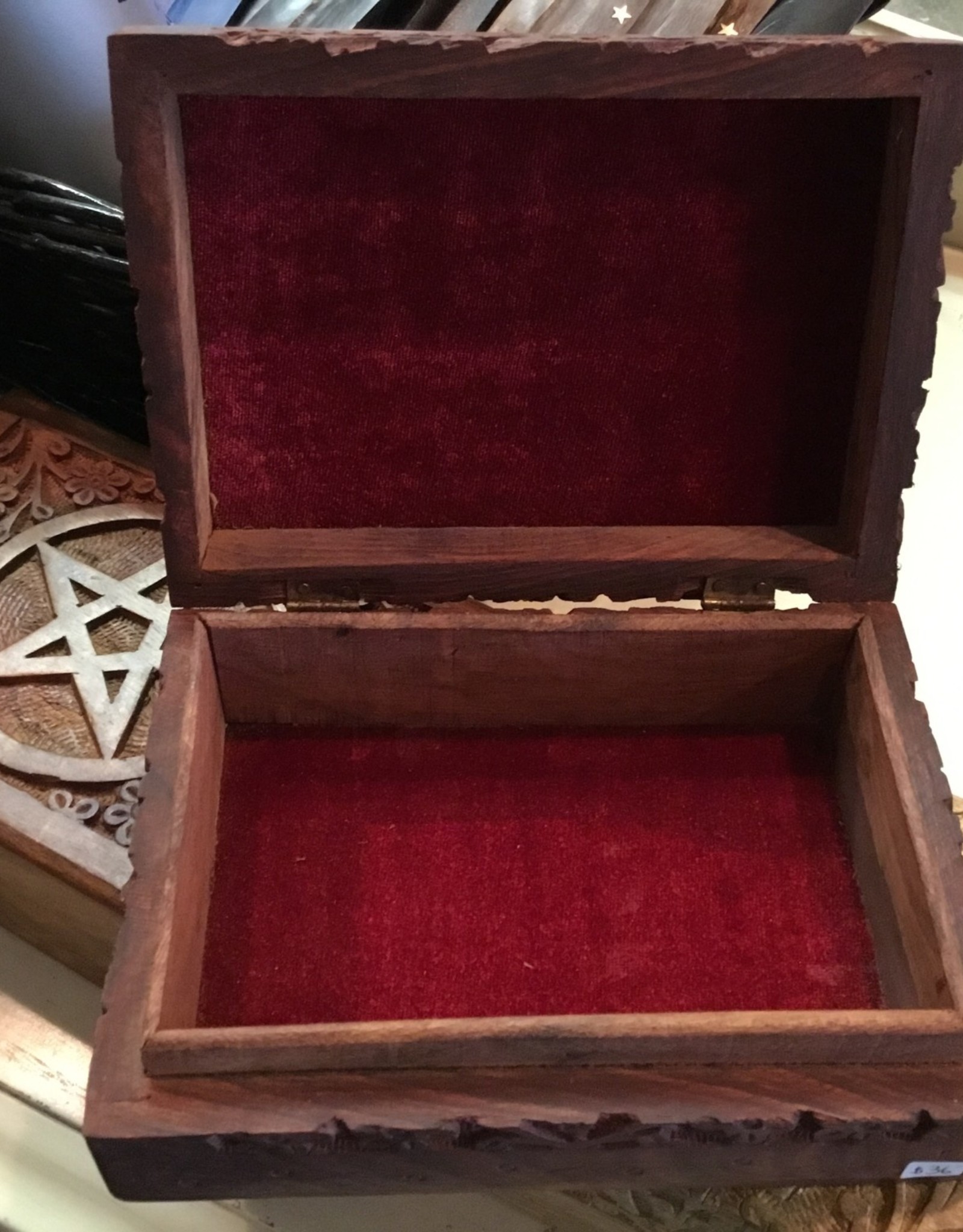 Tree of Life - Carved Wood Box (5X7)