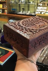Tree of Life - Carved Wood Box (5X7)