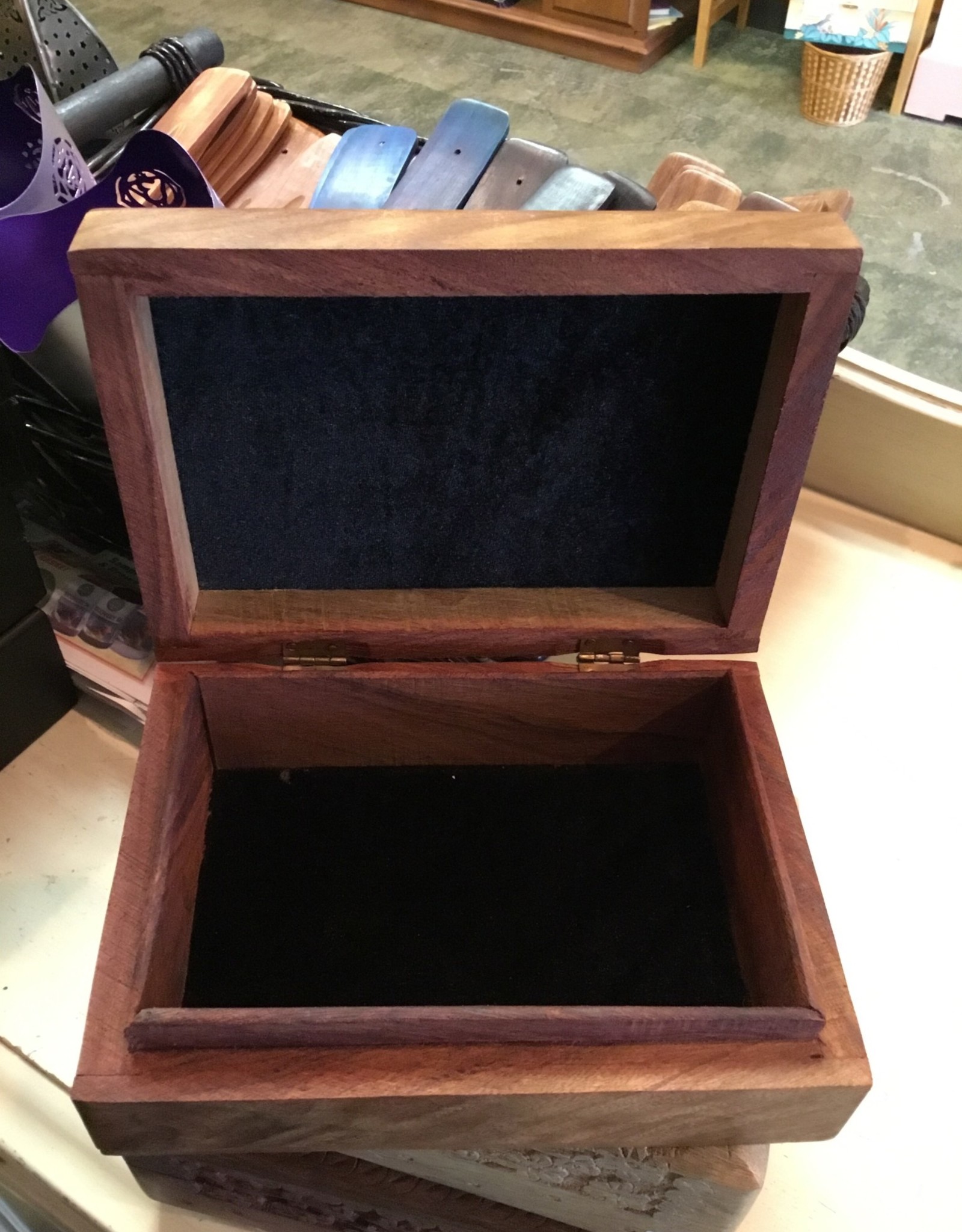 Pentacle - Carved Wood Box (5X7)