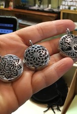 Aromatherapy Silver Plated Pendants