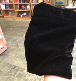 Velvet Bag Unlined - black 6X9