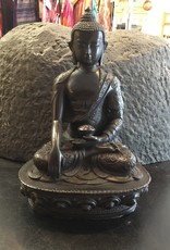 Shakyamuni (medicine buddha) black 8 inch statue