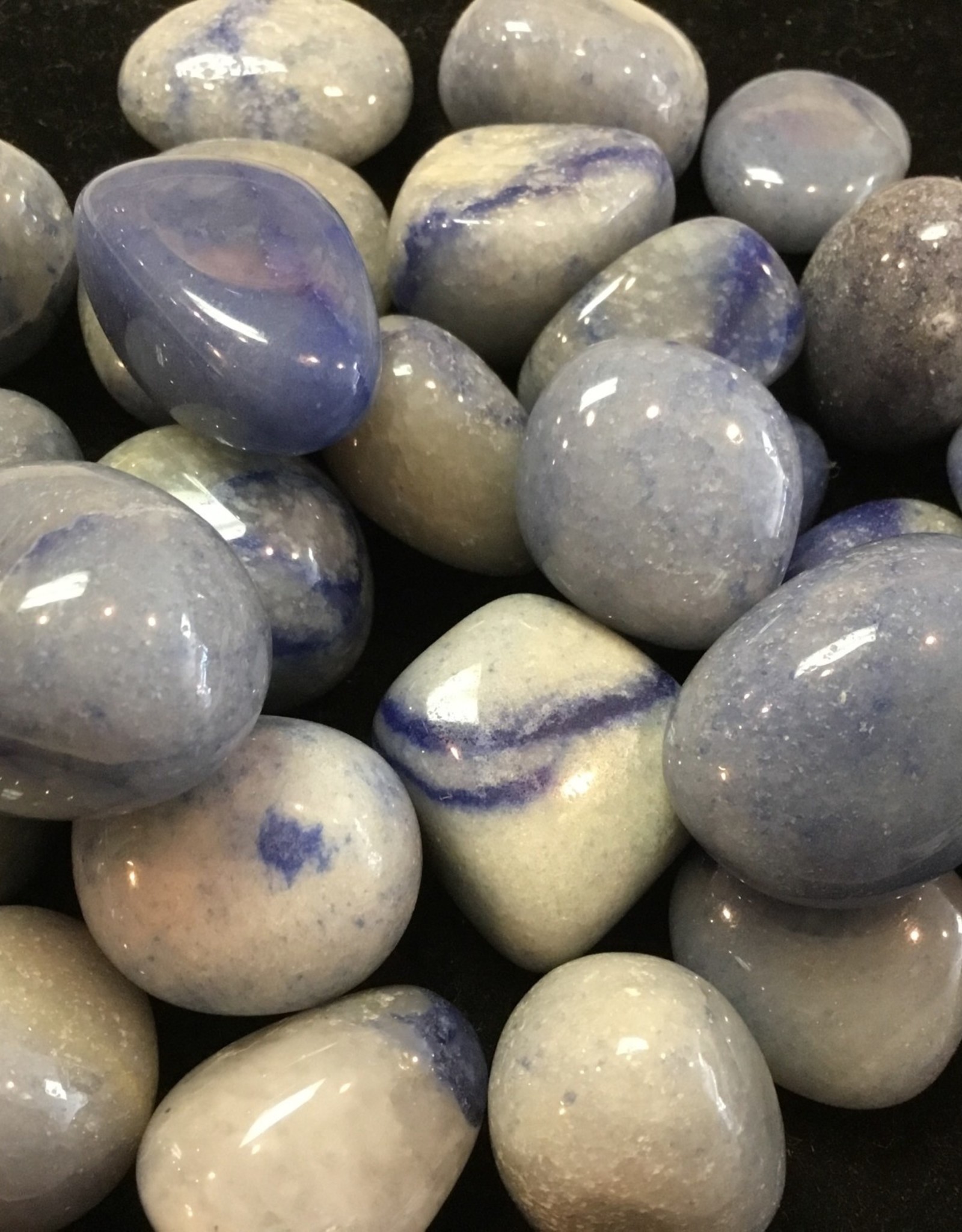 Blue Quartz Large Tumbled Stone