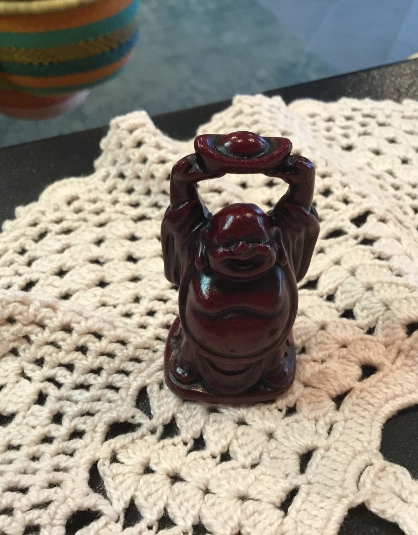 Red Polyresin Buddha Statue (2inch)