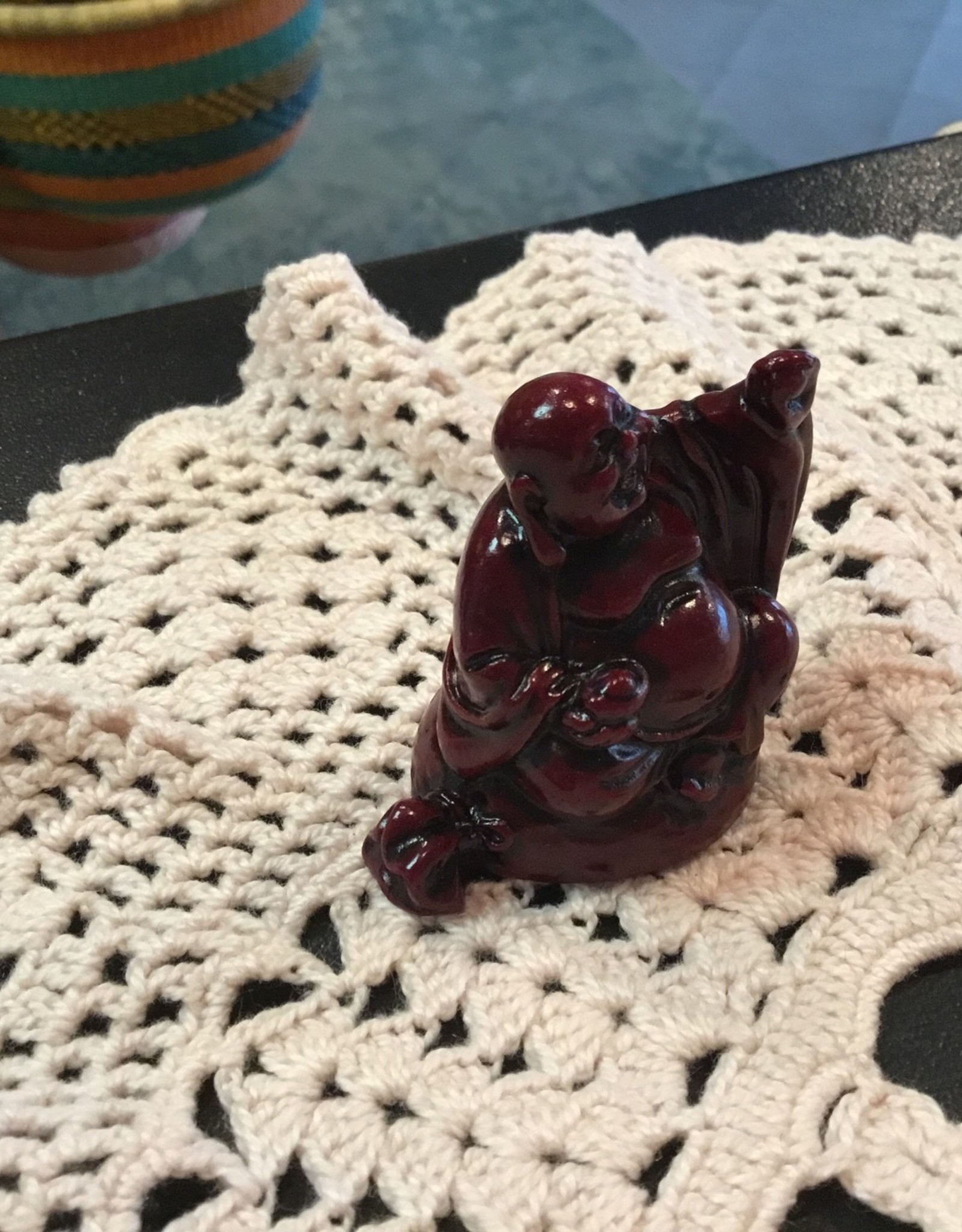 Red Polyresin Buddha Statue (2inch)