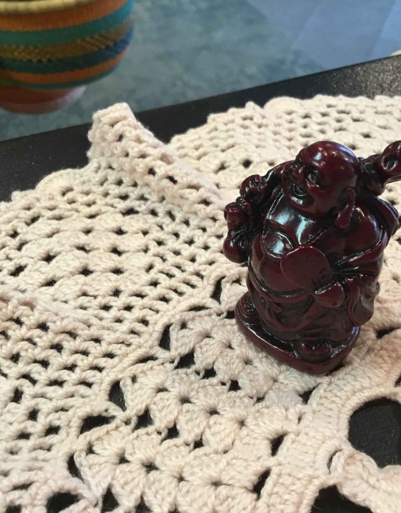 Red Polyresin Buddha Statue (2inch)