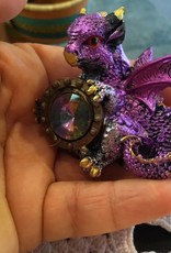 Iridescent Baby Dragon with gem 2''