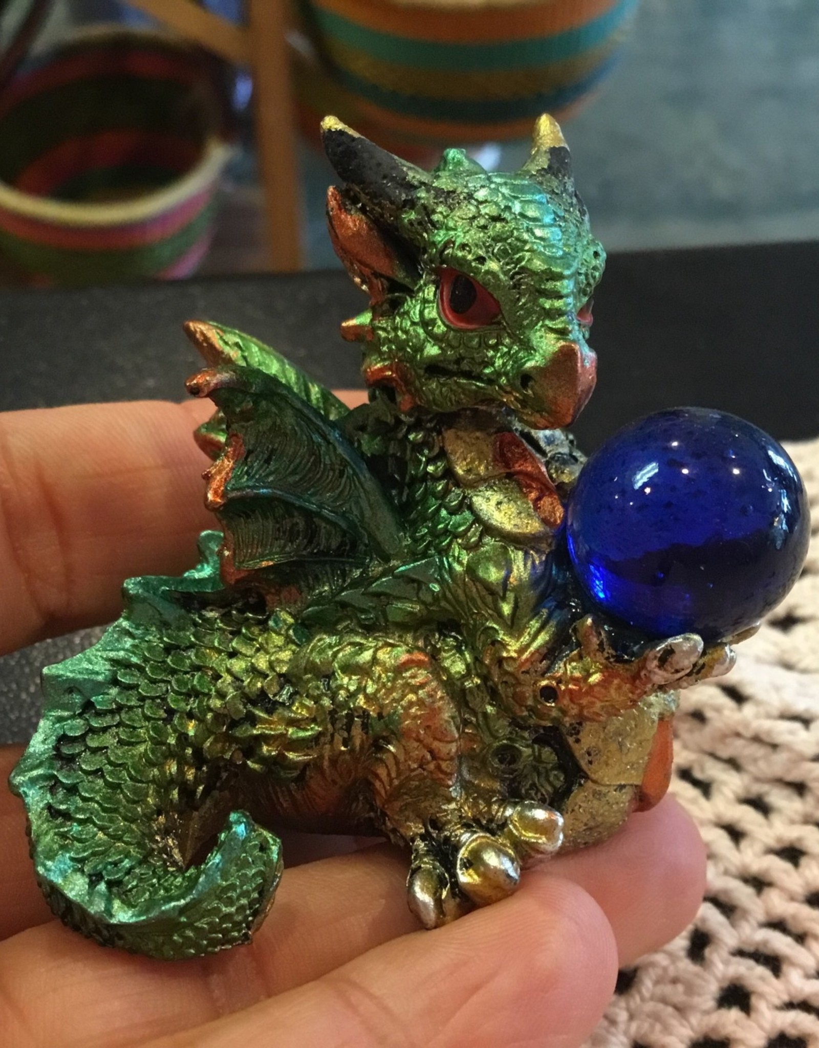 Iridescent Dragon Hatchlings - with marble 2''