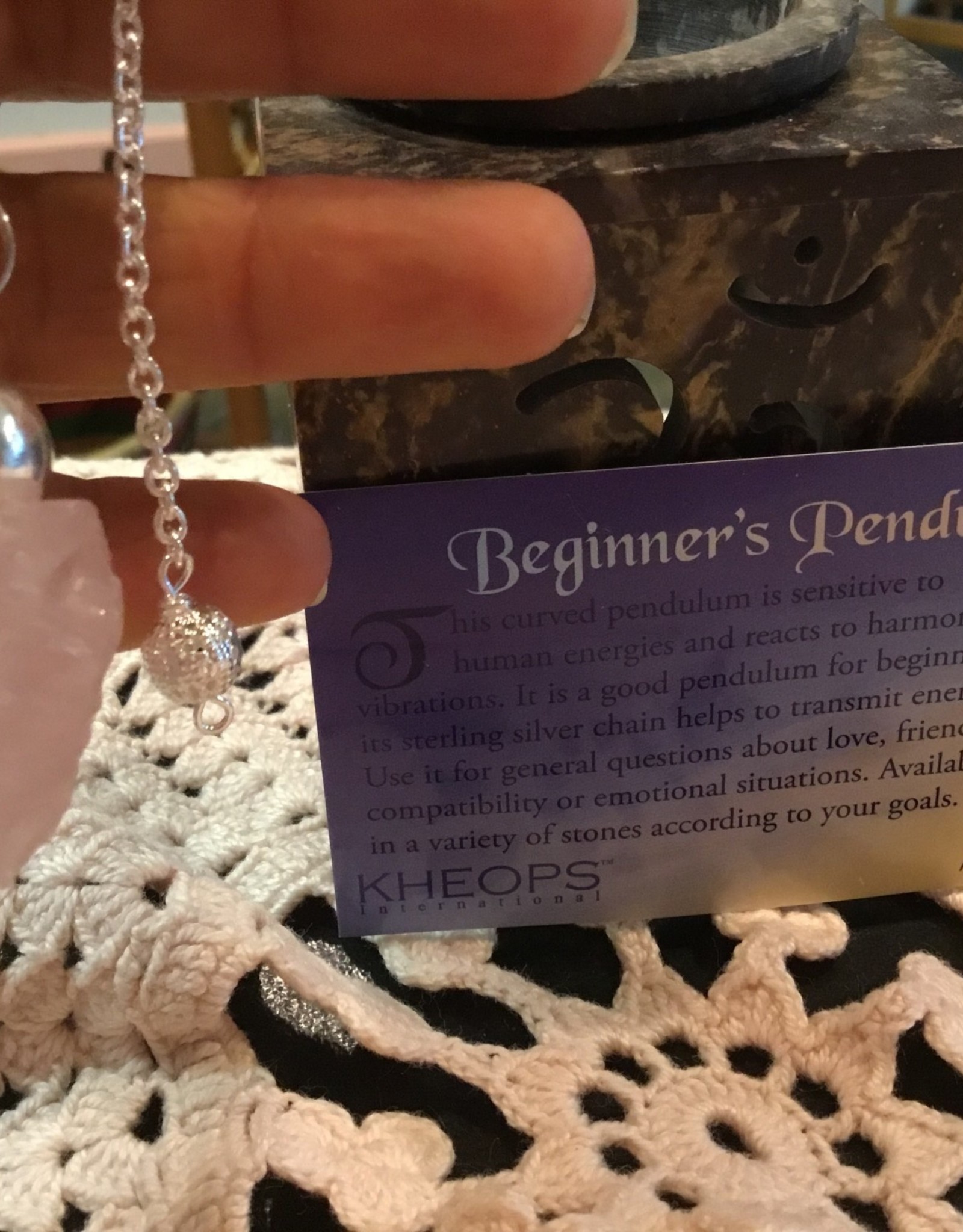 Gemstone - Pendulum - Rough Rose Quartz