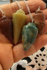 Mixed Gemstone Drop Pendulum