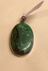 Green Opal Oval Pendant