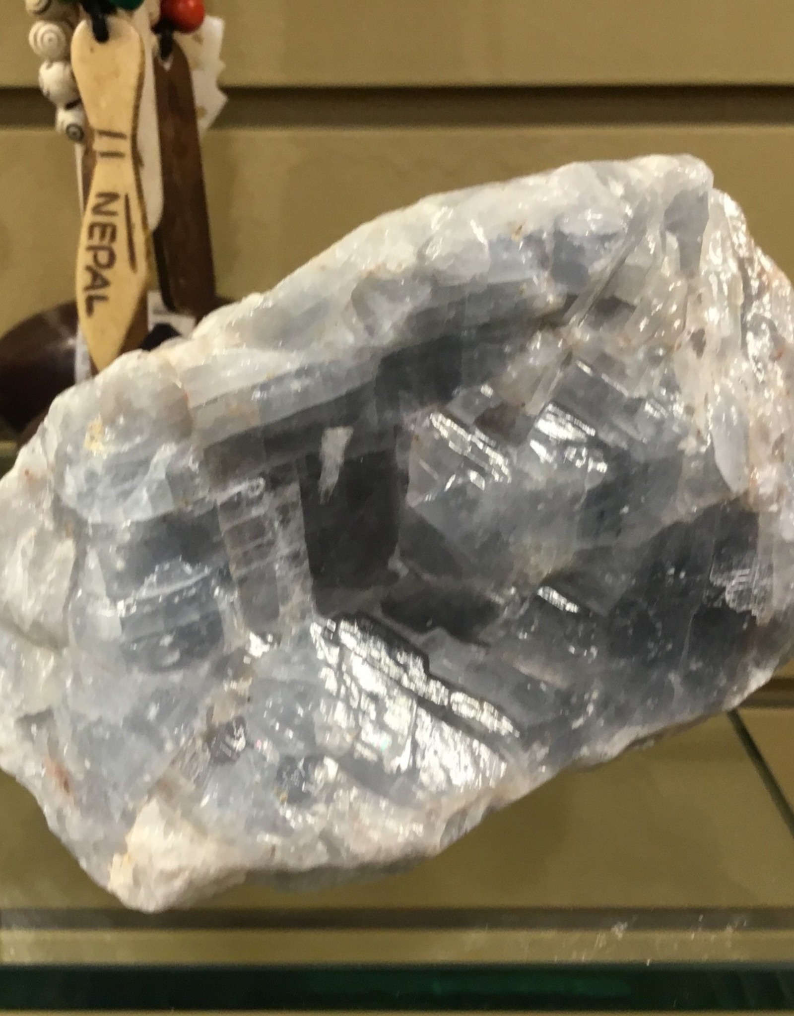 Raw Calcite  - Blue chunk