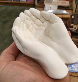 Kheops International Large white ceramic offering hands