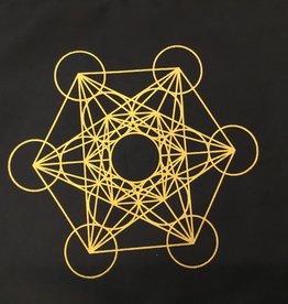 Black & Gold Cloth Crystal Grid