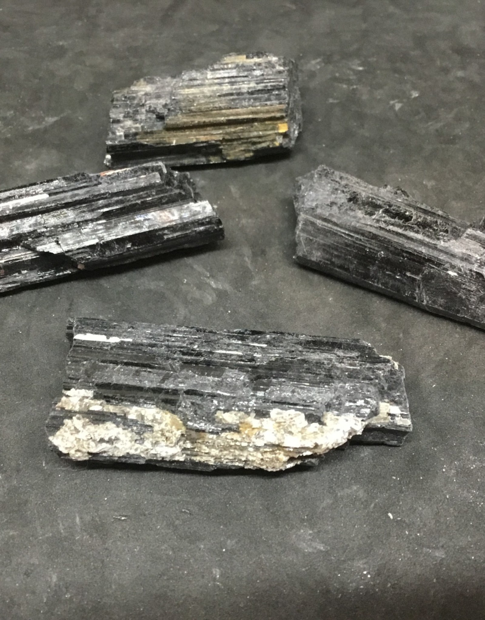 Raw Black Tourmaline Pieces, medium