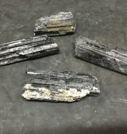 Raw Black Tourmaline Pieces, medium