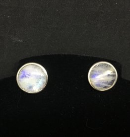 Gem Stone Stud Earring - Moonstone