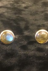 Gem Stone Stud Earring - Labradorite