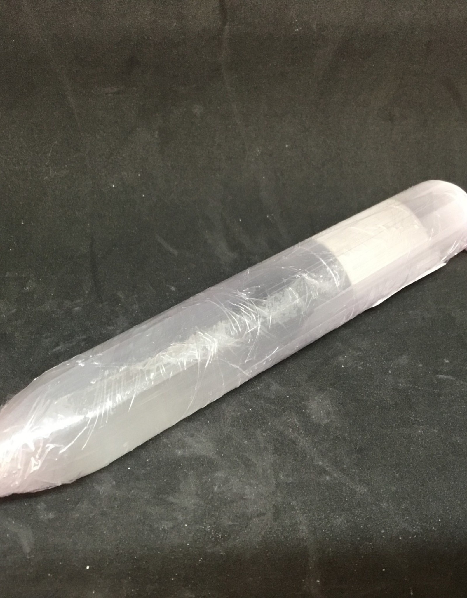Selenite wand - round tapered
