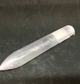 Selenite wand - round tapered