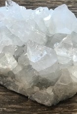 White Apopholite Cluster with Inclusions