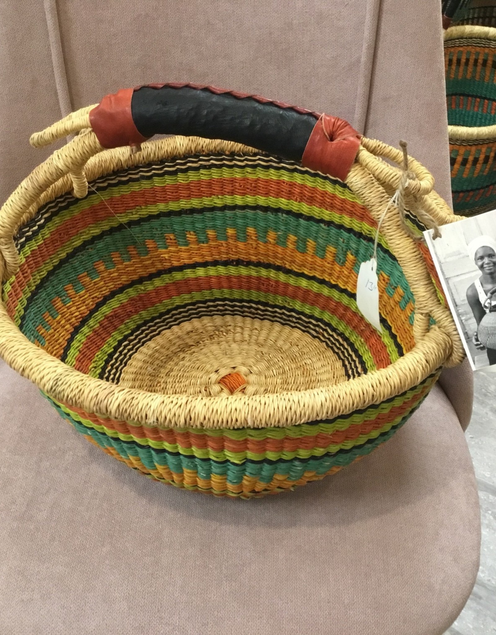 African Round Market Basket