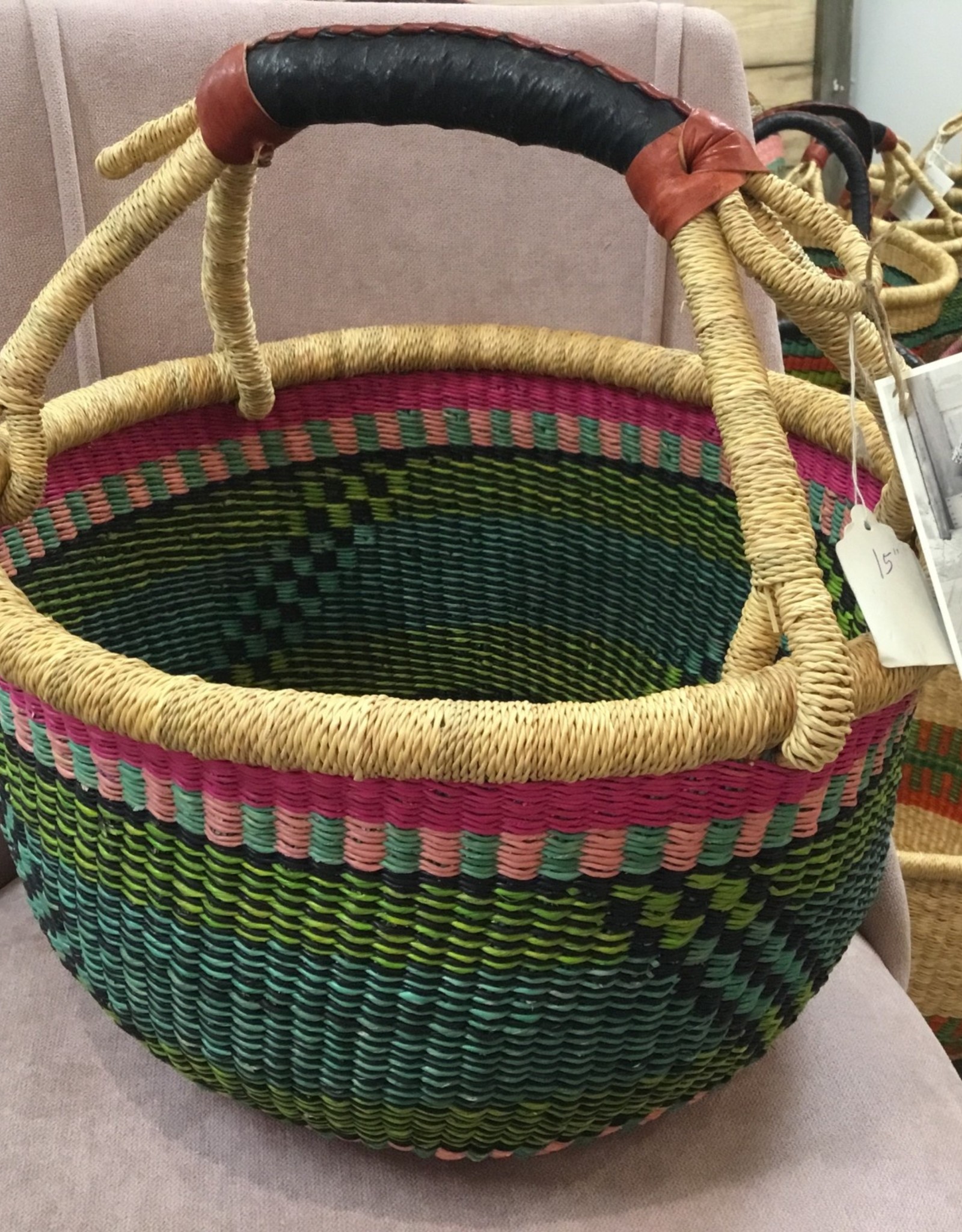 African Round Market Basket