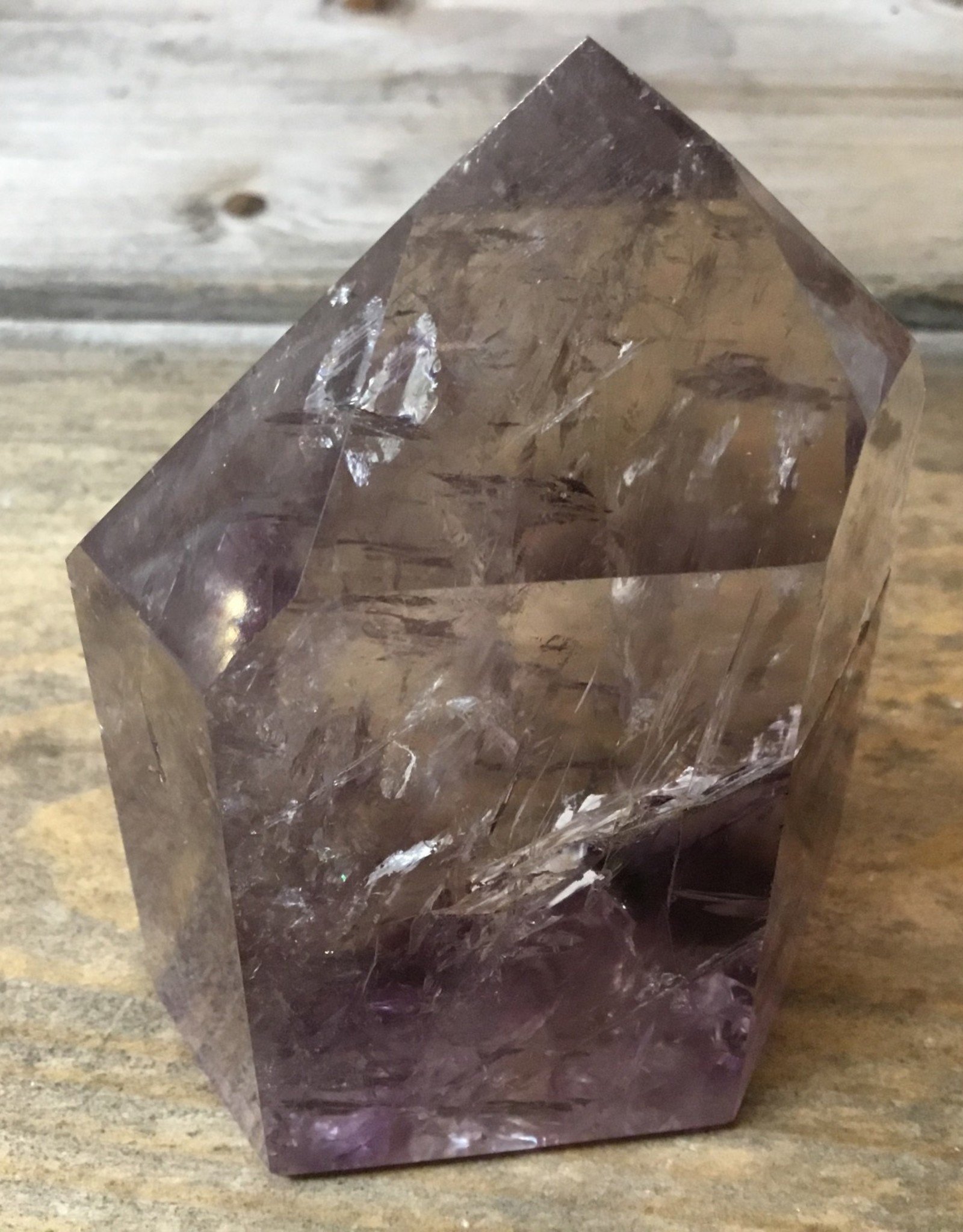 Large Clear Amethyst Polished Point