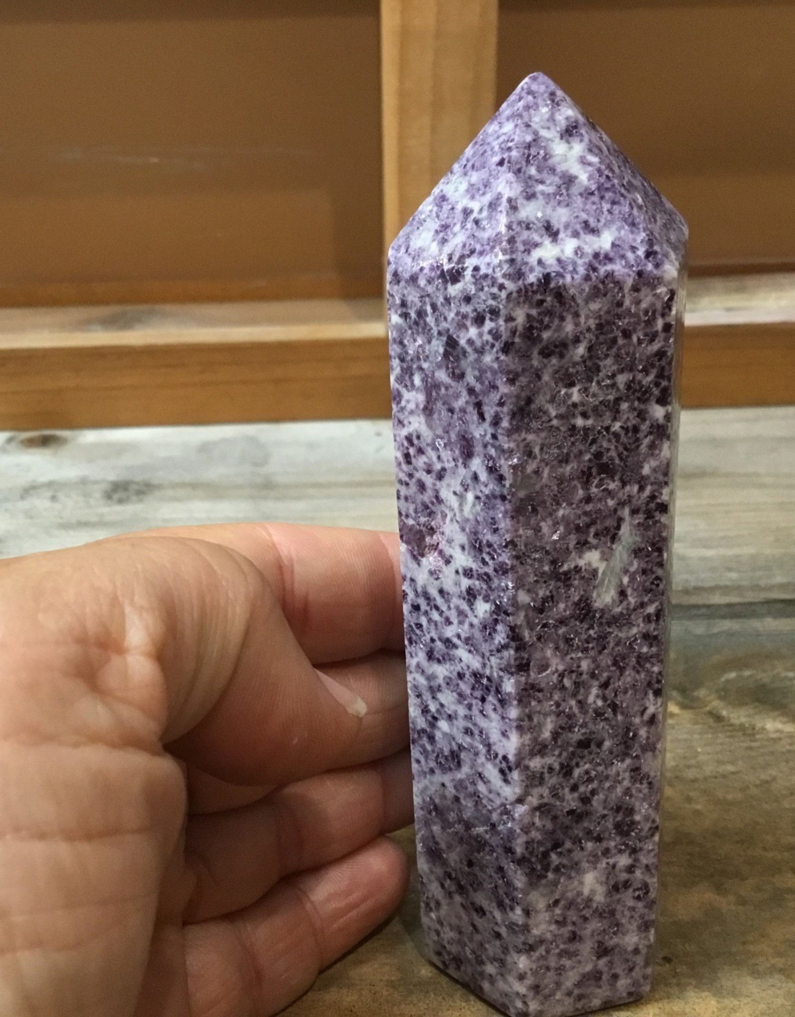 Tall Lepidolite Polished Point