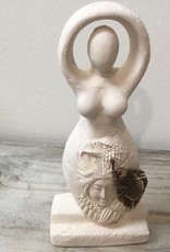 Gypsum Goddess Eagle Statue 5.5 inch