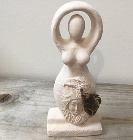 Gypsum Goddess Eagle Statue 5.5 inch