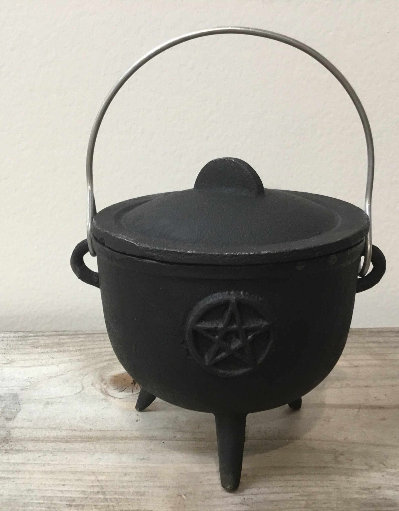 Pentagram Cast Iron Cauldron (4.5 inch)
