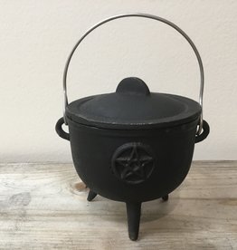 Pentagram Cast Iron Cauldron (4.5 inch)