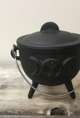 Moon Goddess Cast Iron Cauldron (4.5 inch)