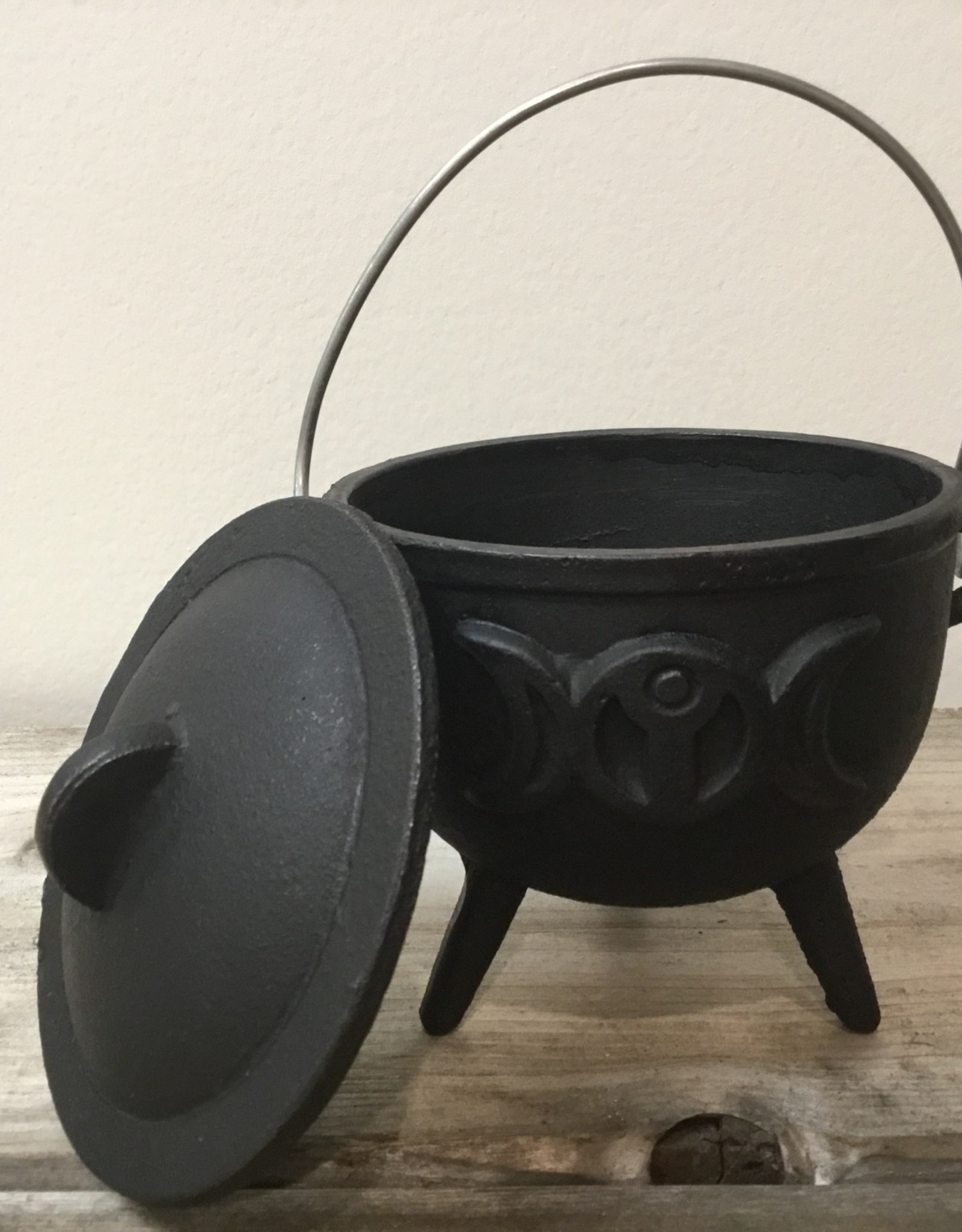 Moon Goddess Cast Iron Cauldron (4.5 inch)