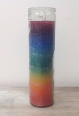 Glass Chakra Pillar 8"