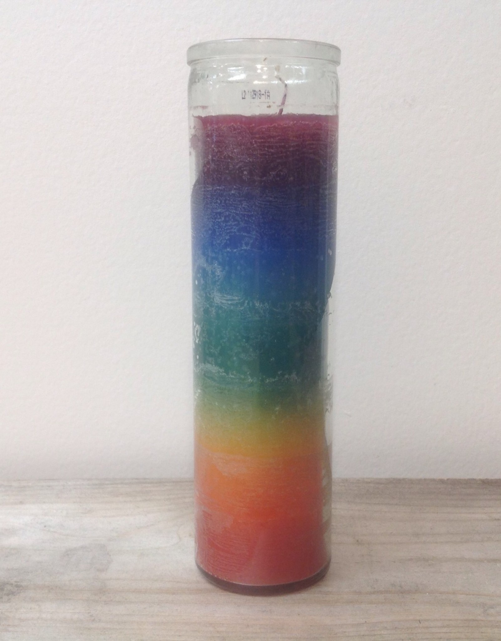 Glass Chakra Pillar 8"